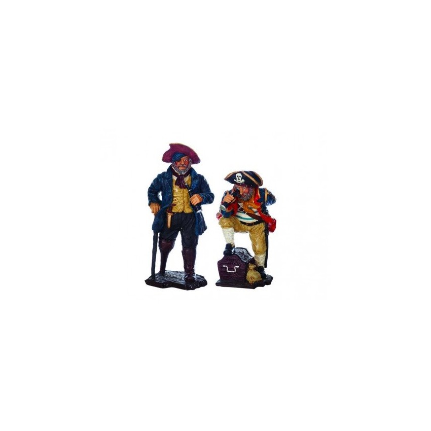 Figura Dos Piratas Decoración