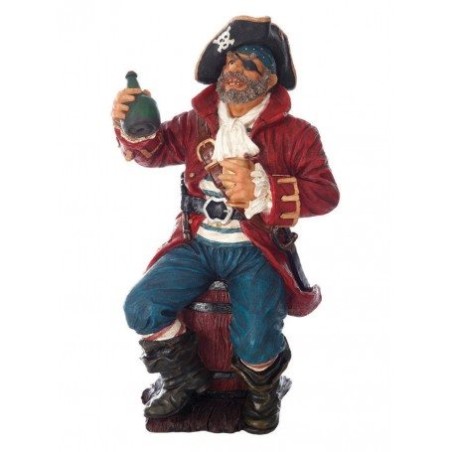 Pirata Con Botella Decoración