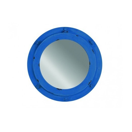 Espejo Portillo Azul Rústico