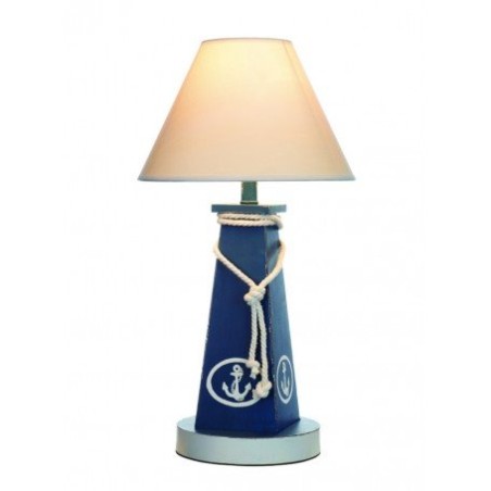Lámpara Decorativa Baliza Azul Ancla