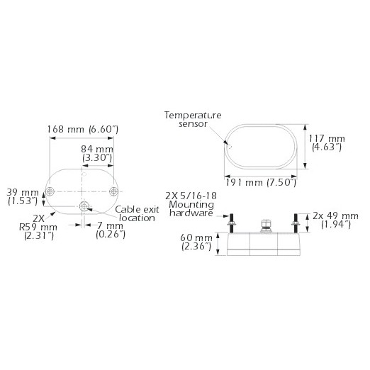 Transductor Airmar XSonic PM275LH-W Simrad
