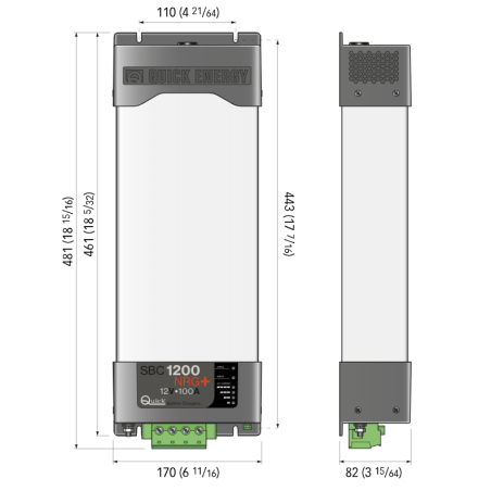Cargador Baterías Quick SBC 1200 NRG FR 100A