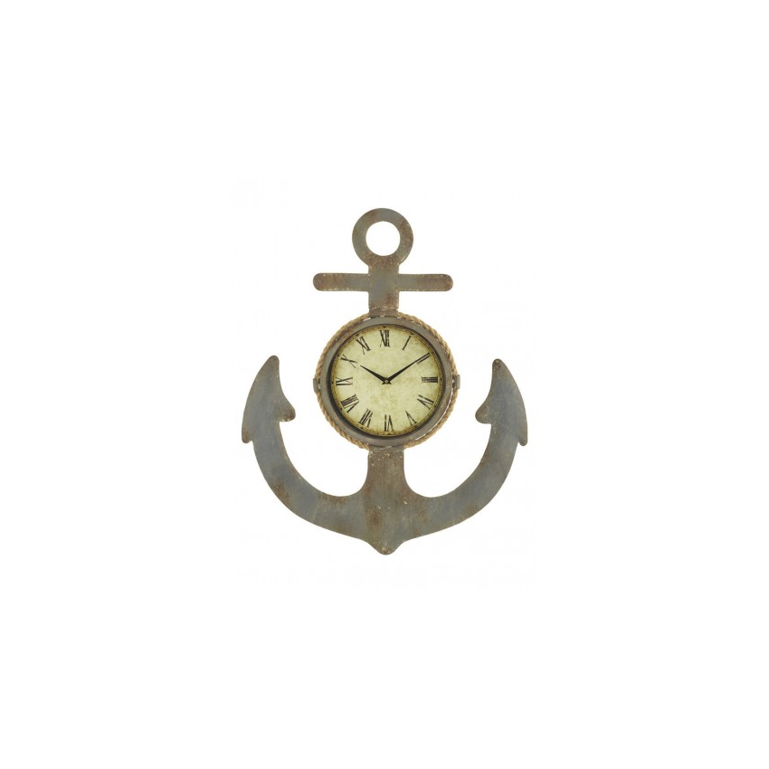 Reloj Rústico Decorativo Ancla (1u)