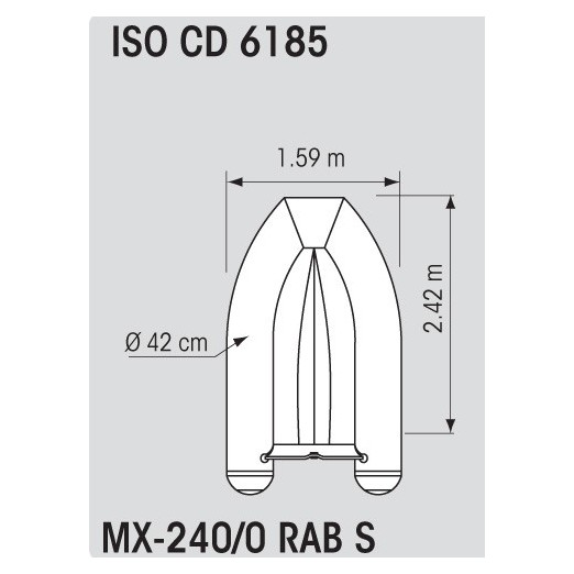 Neumática Plastimo Semirrígida Aluminio MX 240 0 RAB S