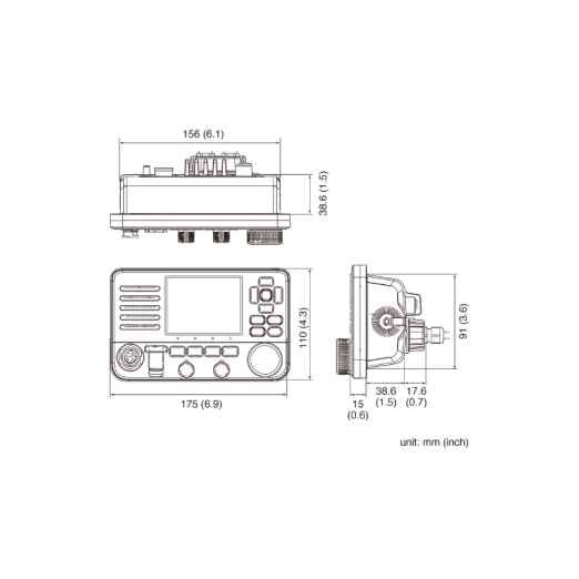 Icom IC-M510 + CT-M500 VHF y NMEA 2000