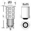 Bombilla LED 12V 0.85W BA9S 12*34 mm