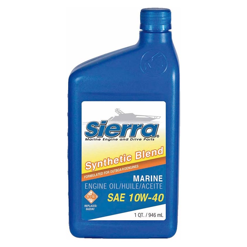 Aceite Sierra Motor Fueraborda Suzuki y Yamaha Semi Sintético 10W-40 946 ml