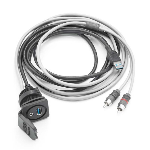 Cable Clarion CMC-USB/3.5MM-PNL Puerto USB y Jack Audio 3.5mm