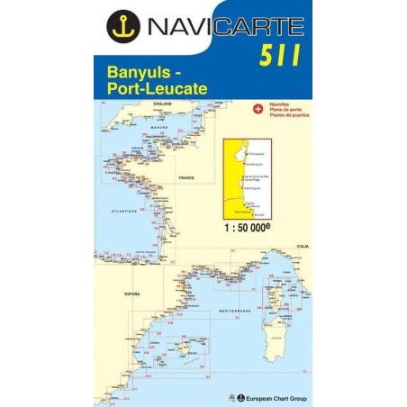 Carta Náutica Navicarte 511 Banyuls a Port-Leucate