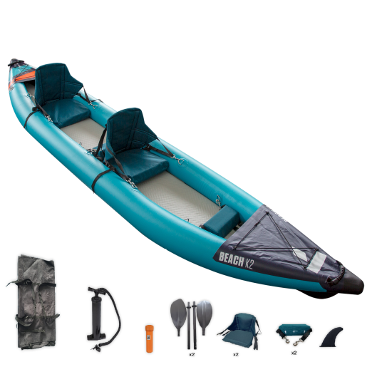 Kayak Hinchable Tahe Beach K2 Pack