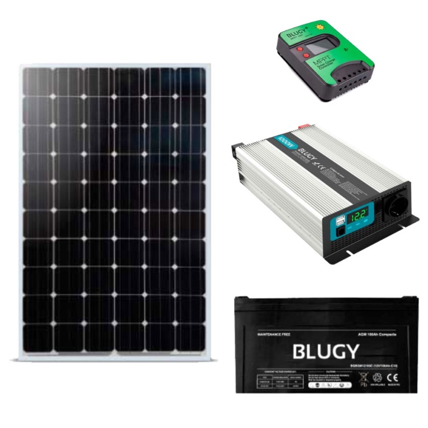 Pack Energía AGM y Panel Solar Blugy Standard
